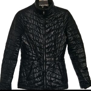 The North Face Women's Aeliana Triclimate Interior Black Belted Puffer Jacket